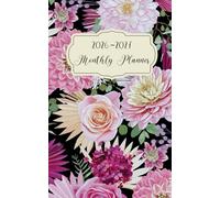 2026-2027 Small Size Monthly Planner: 5x8 Inches of Two Years Calendar Schedule Organizer January to December with Holidays Pink Floral and Black Cover