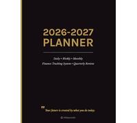 2026- 2027 Weekly & Monthly Planner from Jan 2026 to Dec 2027: Large 8.5”x11” Organizer with Vision Board, Quarterly Reviews, Financial Tracking, Habit Tracker, Monthly Goals