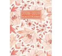 2026-2028 Monthly Planner: 36 Months Appointment Book from January 26 to December 28 || 3 Years Calendar Schedule Organizer with Holidays & Inspirational Quotes || Large Size - Leaves Cover