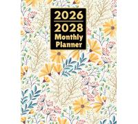 2026-2028 Monthly Planner: Large Three Year (January to December) With Holidays and Inspirational Quotes.