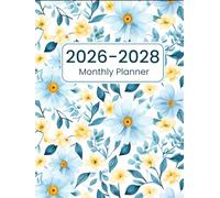 2026-2028 Monthly Planner: Three-Year Organizer for Goals, Tasks and Habits