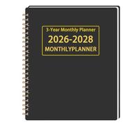 2026-2028 Planner, Multi Year Planner | Notebook Agenda Datebook For School College Business Home Office Work Daily Organization