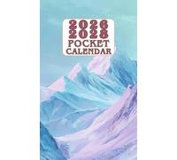 2026-2028 Pocket Calendar: Small 3-Year Monthly Planner with Holidays for Women - Snow Covered Mountains