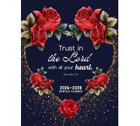 2026-2028 Three Year Monthly Planner: 3-Year Organiser (2026-2027-2028) January to December with Holidays | Two Pages Per Month to View | Large 36 ... - A4)| Bible Verse Quote with Floral Pattern