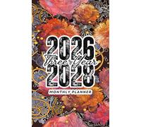 2026 -2028 Three Year Monthly Planner: Floral vintage 3 Year Pocket Calendar Schedule Agenda and Organizer January 2026 to December 2028 with holidays small size