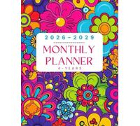 2026-2029 Monthly Planner - 4 Years: 48-Month Calendar Organizer with Vision Board & Holidays, Goals, and Notes | Hippie Groovy Flowers
