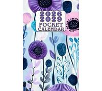 2026-2029 POCKET CALENDAR FOR PURSE: Small 4-Year Monthly Schedule Organizer with Goals, Vision Board, and Budget Tracker for Women - Blue Botanical Blooms
