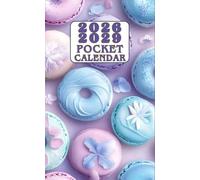 2026-2029 POCKET CALENDAR: Small Four-Year Monthly Planner and Organizer ( January 2026 - December 2029 ) with Holidays, Habit Tracker, and Vision Board - Magical Floating Macarons