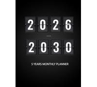 2026-2030 Five Year Monthly Planner: 60 Months Schedule Organizer with Federal Holidays || Large Size -Black Cover