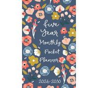 2026-2030 Five Year Pocket Planner: Monthly Schedule and Organizer, Personal Time Management Purse Notebook
