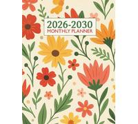 2026-2030 Monthly Planner: 5 Year Diary Two Pages Per Month From January 2026 To December 2030 for Personal & Professional Goals - 165 pages