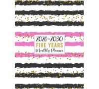 2026-2030 Monthly Planner: 5 Years Monthly & Weekly Large Schedule Organizer with Calendars/ Simple 60 Months Agenda with Projects/ Notes/ Goals & Checklists