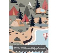 2026-2030 monthly planner: Hardcover / Large Date / 60 Month Agenda / With Notes Pages - To-Do List/ RV Road Trip Cover Design - Camper Style