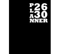 2026 2030 Monthly Planner: Large Print 5 Year Monthly Calendar | 8.5x11 Black Minimalist Schedule Organizer with Yearly Overview, Goals, Important Dates, Birthdays & Notes | Sunday Start