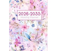 2026-2035 Monthly Planner: Ten Year from Jan 2026 - Dec 2035
