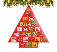 2026 24 Days Clear Grid Stone Decor Christmas Countdown Calendar | Christmas Calendar Countdown Hole Box For Kids Boys Girls Stuffers Holiday New YearHome Party Favors Stocking