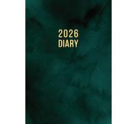 2026 A5 Page a Day: One Page Per Day Daily Diary Planner & Organizer for 365 Days, dated from Jan 2026 to Dec 2026, Fully Lined Journal Notebook with Calendars, To-Do List and Notes | Green Marble
