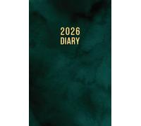 2026 A5 Page a Day: One Page Per Day Daily Diary Planner & Organizer for 365 Days, dated from Jan 2026 to Dec 2026, Fully Lined Journal Notebook with Calendars, To-Do List and Notes | Green Marble