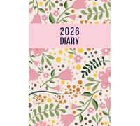 2026 A5 Page a Day: One Page Per Day Daily Diary Planner & Organizer for 365 Days, dated from Jan 2026 to Dec 2026, Fully Lined Journal Notebook with Calendars, To-Do List and Notes | Pink Floral