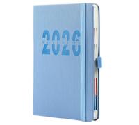 2026 A5 Planner Calendar (5.6"x8.3"), Goal Setting Daily Monthly Notebook with Tabs, Weekly Planner Notebook, Thick Paper Organizer for Busy Families, Home, School & Office (Blue)