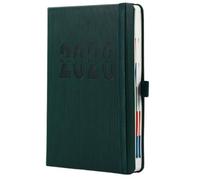 2026 A5 Planner Calendar (5.6"x8.3"), Goal Setting Daily Monthly Notebook with Tabs, Weekly Planner Notebook, Thick Paper Organizer for Busy Families, Home, School & Office (Green)