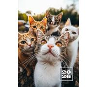 2026: A5 Tageskalender mit 1 Tag auf 1 Seite | Deutsche Feiertage | Jahresplaner Terminkalender | Tagesplaner Wochenkalender | Deutschland Buchkalender | Lustige Katzen