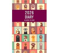 2026 A5 Week to View: A5 Planner Week to View Diary for 52 weeks, dated from Jan 2026 to Dec 2026, A5 Weekly Personal Organizer with Calendars, To-Do List and Notes | Cats Paws