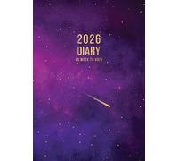 2026 A5 Week to View: A5 Planner Week to View Diary for 52 weeks, dated from Jan 2026 to Dec 2026, A5 Weekly Personal Organizer with Calendars, To-Do List and Notes | Purple Galaxy