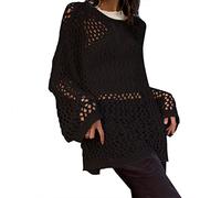 2026 Accoglienti Maglioni tinta unita per le donne Top da donna Crochet Knit Crop Top Camicie Patchwork Maglione Colorato Pullover Coverups Streetwear Maglioni per abiti da allenamento all'aperto