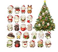 2026 Advent Countdown Calendar - 24 2D Acrylic Sheep Charms, Lamb Decoratio