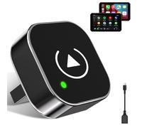 2026 Aggiornata Adattatore CarPlay 2 in 1 Android Auto Wireless per Apple/android Auto, Mini Cube CarPlay Adattatore per iPhone/Android Ultracompatto Adattatori Plug and Play Connessione Automatica