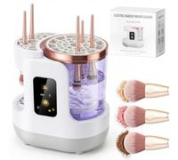 2026 Aggiornato 3 in 1 Spazzola Elettrico Trucco Pulitore e Asciugatrice, Macchina Automatica per Pulizia Profonda Spazzola per Tutte le Dimensioni, Alimentato USB Portatile Spazzola Cosmetica