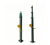 2026 Albero Manuale For SYM 5m 9m Asta Telescopica Allungabile Regolabile In Altezza For Supporto For Treppiede Con Supporto For Antenna Su Asta Bandiera