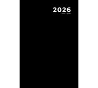 2026, am-pm: Diary / Daily Planner and Appointment Book, Classic Black