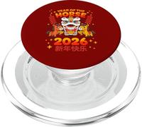 2026 Anno del Cavallo Prosperità Leone CNY Dance Design PopSockets PopGrip per MagSafe