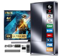 2026 Antenna TV più forte per interni, oltre 4000 miglia a lunga distanza, antenna digitale per Smart TV, miglior amplificatore di segnale supporto 8K 4K 1080p tutti i televisori VHF UHF - 50FT cavo