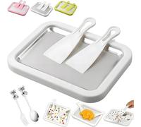 2026 At-Home Rolled Ice Cream Maker Kit,Instant Freeze Plate with 2 Scrapers,DIY Fun Family Activity Instant Ice Cream Maker, Fun Family Dessert Activities,for Yogurt, Sorbet
