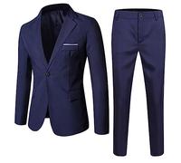 2026 - Bambini Bambino Bambino Bambino Ragazzi Primavera Solido Pantaloni Manica Lunga Cappotto Abiti 2PC Regalo di Abbigliamento, Blu marino, 16-17 Jahre