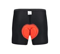 2026 Biancheria intima da ciclismo da uomo 3D Imbottita Antiurto MTB Pantaloni Da Ciclismo Sport Biancheria Intima Collant Pantaloncini, Colore: rosso, S