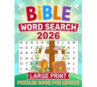 2026 Bible Word Search Large Print Puzzles Book For Adults: Large, clear lettering for calm and meaningful scripture engagement