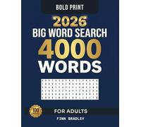 2026 Big Word Search Book for Adults: 100 Bold Printed Themed Puzzles - Ultimate Challenge for Adults: 4000 Words