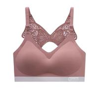 2026 Bralette con dorso in pizzo da donna, senza cuciture, senza stiratura, design maglione traspirante, copertura completa, supporto lifting, biancheria intima invisibile per un comfort tutto il