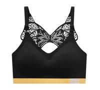 2026 Bralette con dorso in pizzo da donna, senza cuciture, senza stiratura, design maglione traspirante, copertura completa, supporto lifting, biancheria intima invisibile per un comfort tutto il