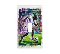 2026 Calcio Cane Corso Cane Decorativo Interruttore Della Luce Copertura Della Parete Piastra 1 Gang Singolo Toggle, Match Day Puppy Dribbling Passato Piastra Elettrica, Stampa Sportiva Frontale