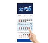 2026 Calendar, 3 Month View Home Wall Planner, Vertical Hangable Design Easy Scheduling, Clear Monthly Display with Writable Blocks, Calendar Organizer for Offices, Living Room, Apartment Use
