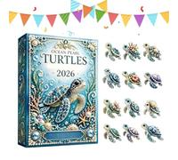 2026 Calendar Advent For Christmas - 24 Day 2D Acrylic Animals Figurines