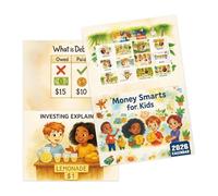 2026 Calendar Board, Kids Financial Calendar, Money Management Planner, Interactive STEM Learning Tool, Educational Monthly Budget Tracker for Children Boys Girls, 11.22x8.27 Inch