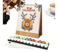 2026 Calendar, Coloring Calendar, 7.17x8.86 Inches, Monthly Painting Planner, 12 Hand Painted Oil Art Sheets for Home, Living Room, School, Class, Desk, Bedroom, Office, Daycare, Homeschool, Playroom