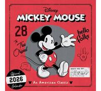 2026 CALENDAR DISNEY MICKEY CLASSIC MONTH TO VIEW SQUARE WALL CALENDAR OFFICIAL PRODUCT