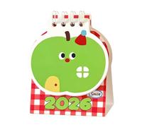 2026 Calendar, Fruit Planner, Aesthetic Desktop Calendars with 3.86x3.23 Inches, Office Supplies Organizer for Office, Home, Tracking, Planning, Appointment Scheduling, Compact Portable